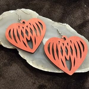 💥4 for $25💥 Laser-cut Heart Shaped Earrings
